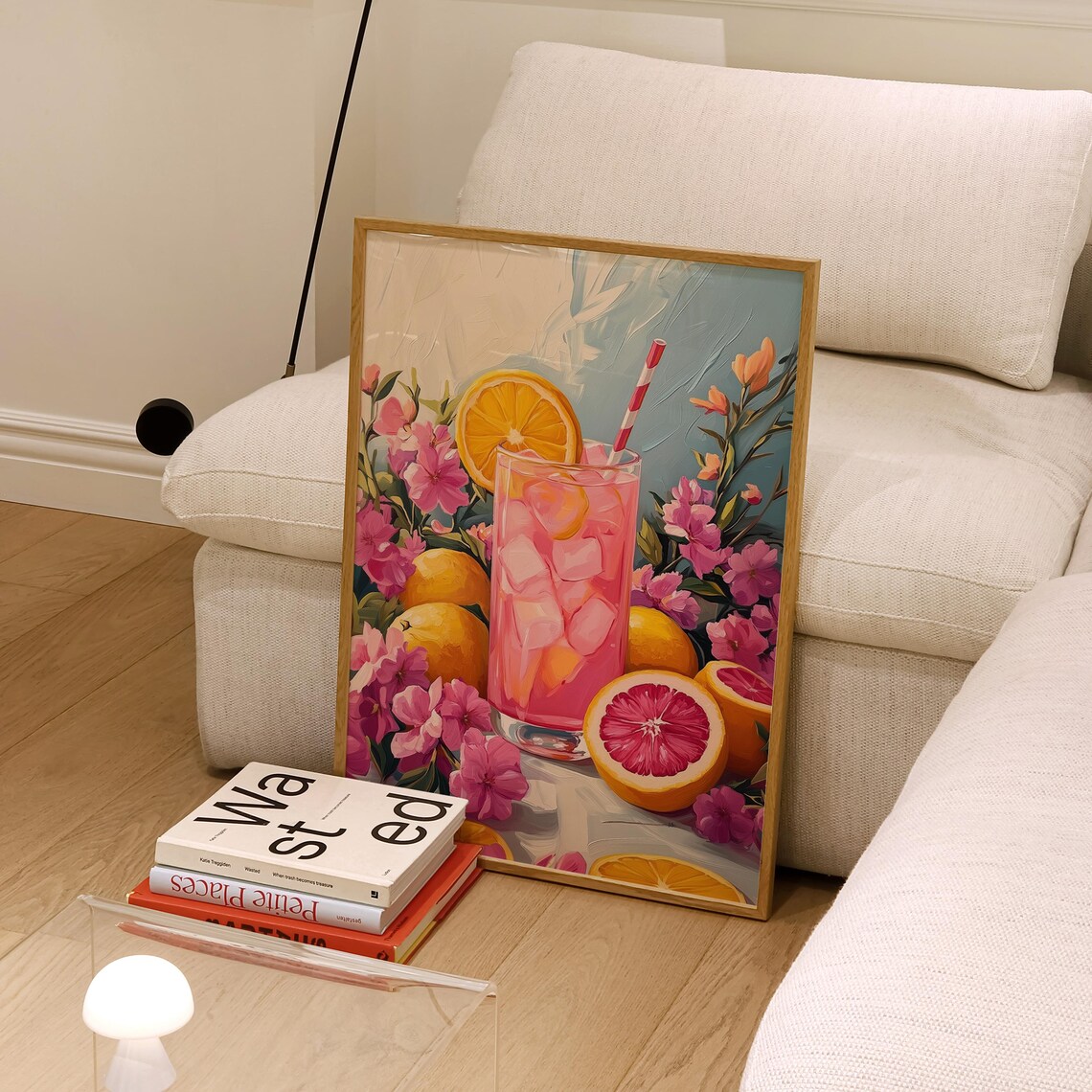 Pink Summer Drink, Colorful Lemonade Cocktail Poster - Image 2