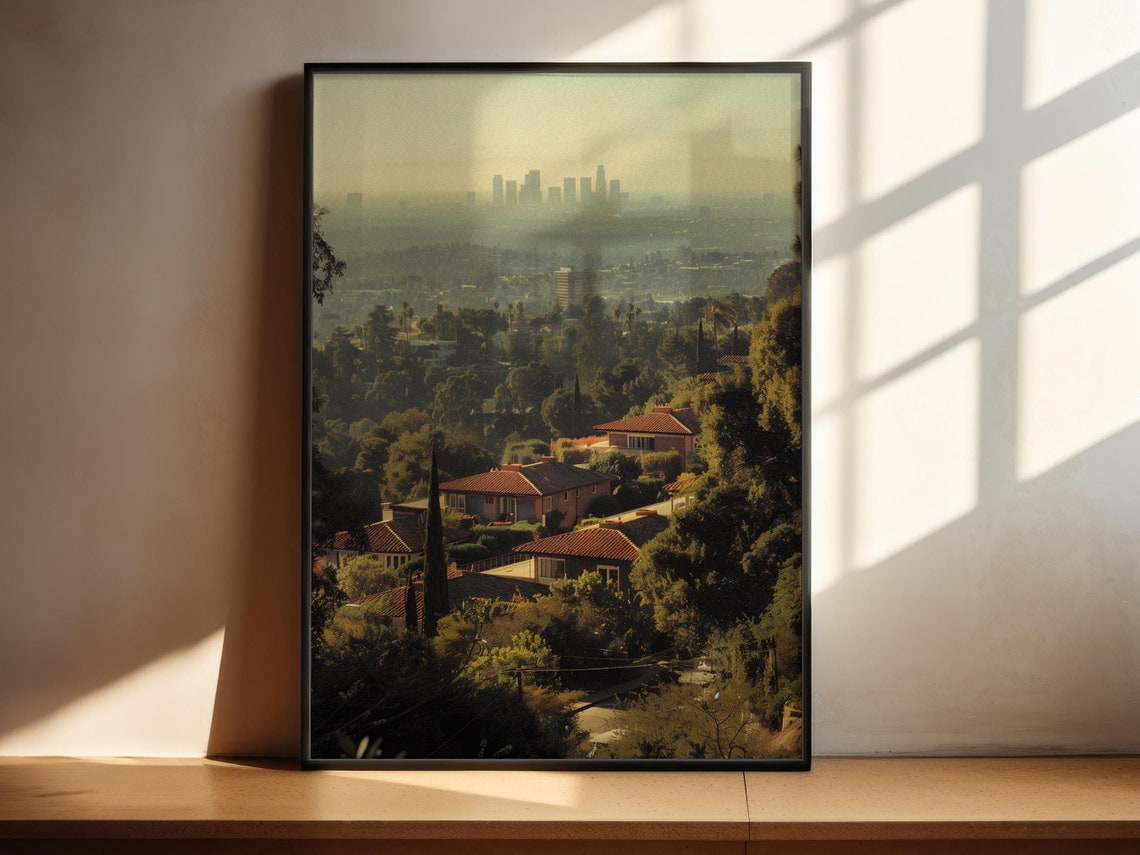Vintage Los Angeles Poster Retro La Poster Los Angeles Poster Travel Poster Vintage Photo Vintage Photo Photography Prints