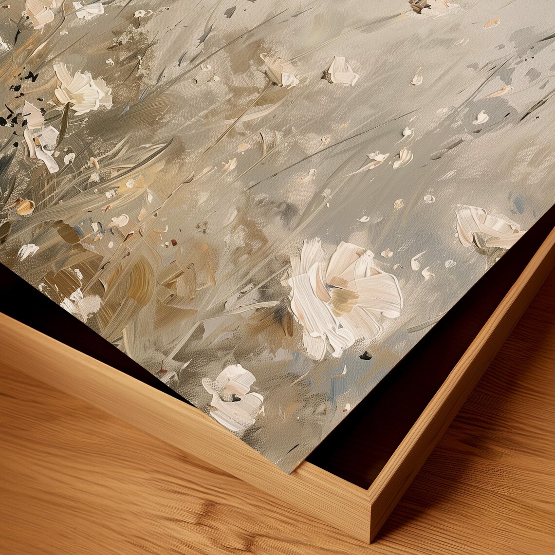 Abstract Wildflower Meadow Art Print, Botanical Decor - Image 3