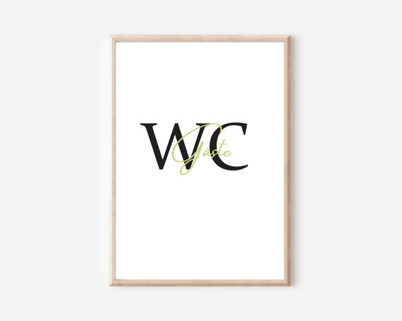 Guest Toilet Poster Guest Toilet Poster Bathroom Poster Funny Bathroom Print Bathroom Sign