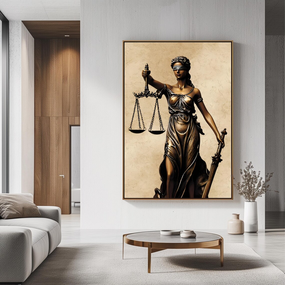 Lady Justice Wall Art for Law Office, Art Print - Image 3