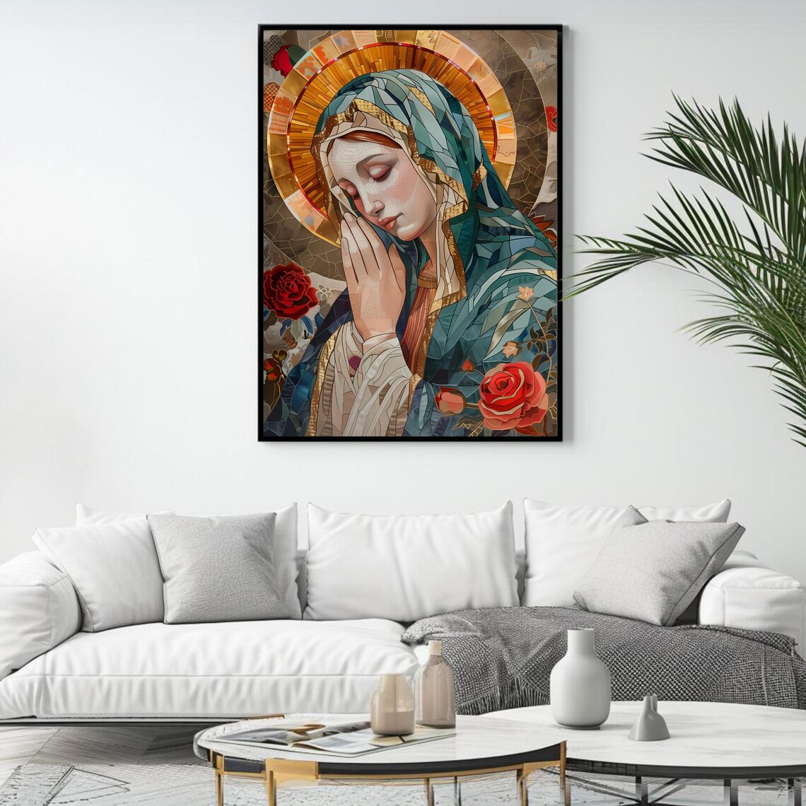 Blessed Mother Mary Religious Poster Print - Image 4