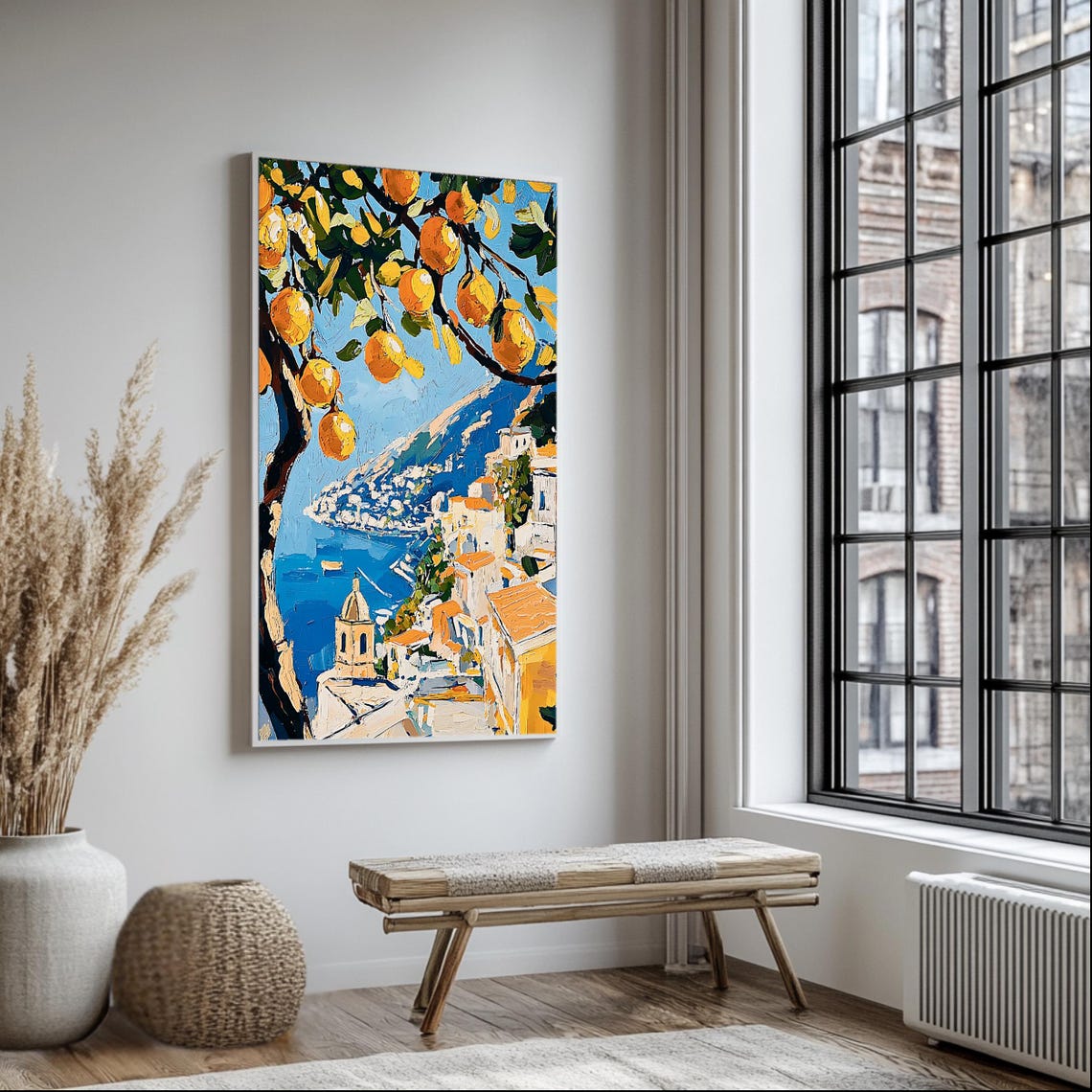 Lemon Tree Artwork Amalfi Coast Wall Art Mediterranean Kitchen Decor Instant - Image 3