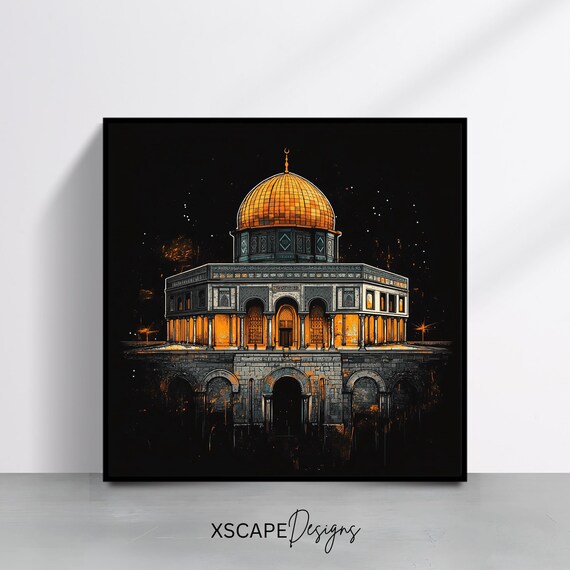 Masjid Al Aqsa Art Print, Islamic Architecture