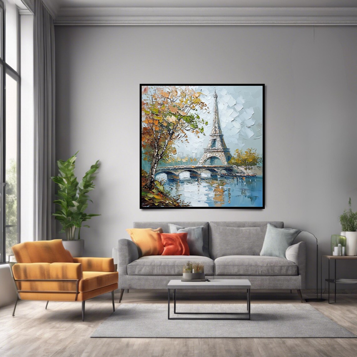 Paris Eiffel Tower Art Print, Cityscape Decor - Image 2