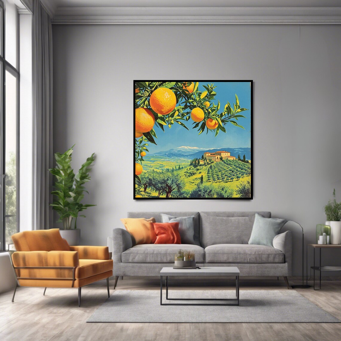 Tuscany Orchard, Countryside Travel Poster - Image 2
