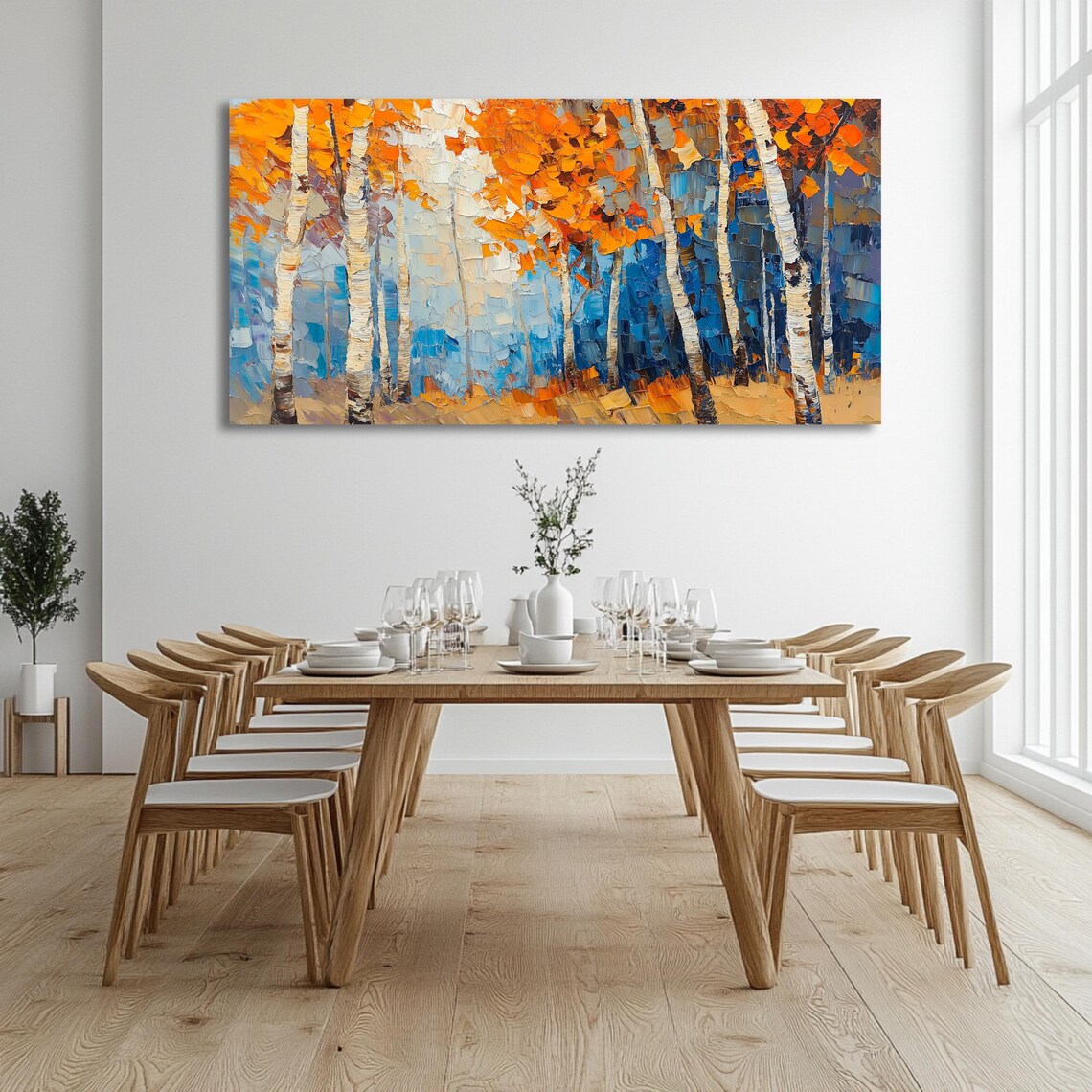 Birch Forest - Autumn Landscape Art Print - Image 2