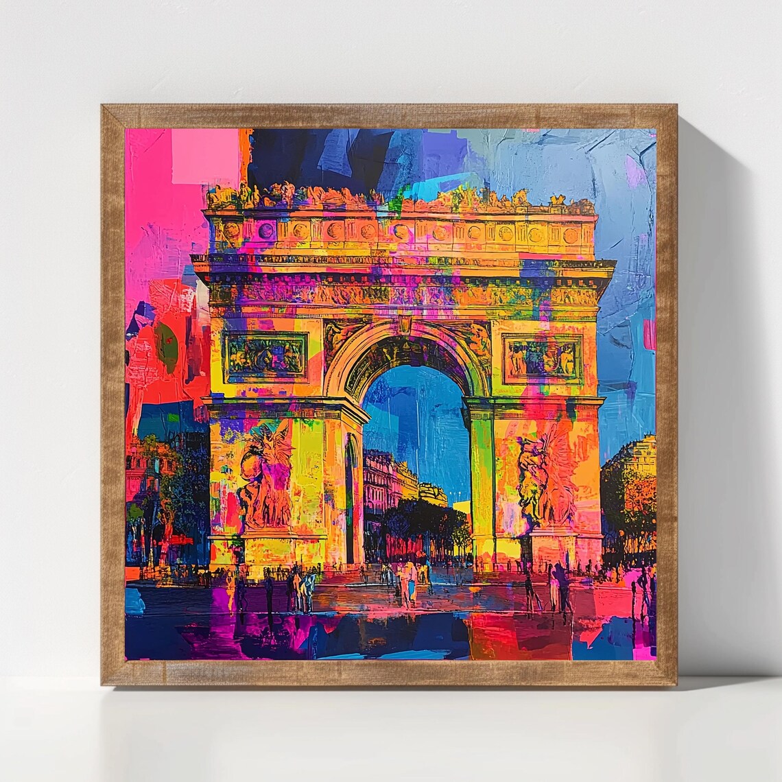 Arc De Triomphe Art Print, Vibrant Paris Decor - Image 2
