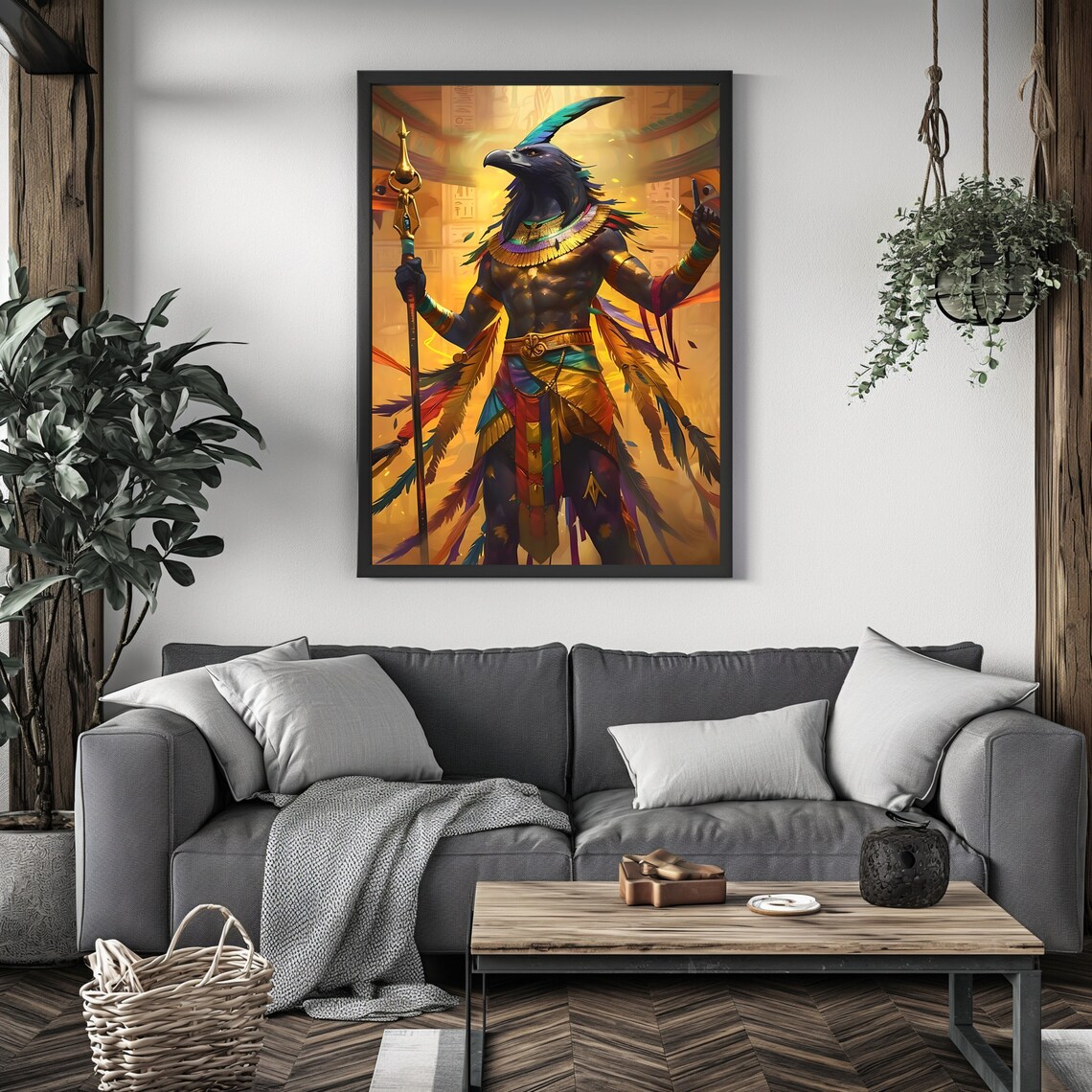 Horus Ancient Egyptian Deity Wall Poster Print - Image 4