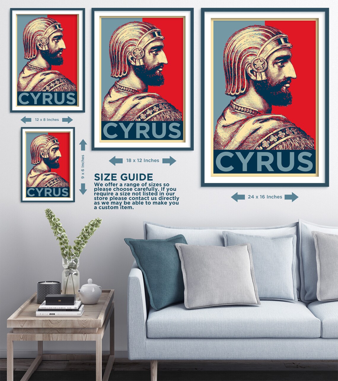 Cyrus The Great Portrait Art Print, Persian Empire - Image 2
