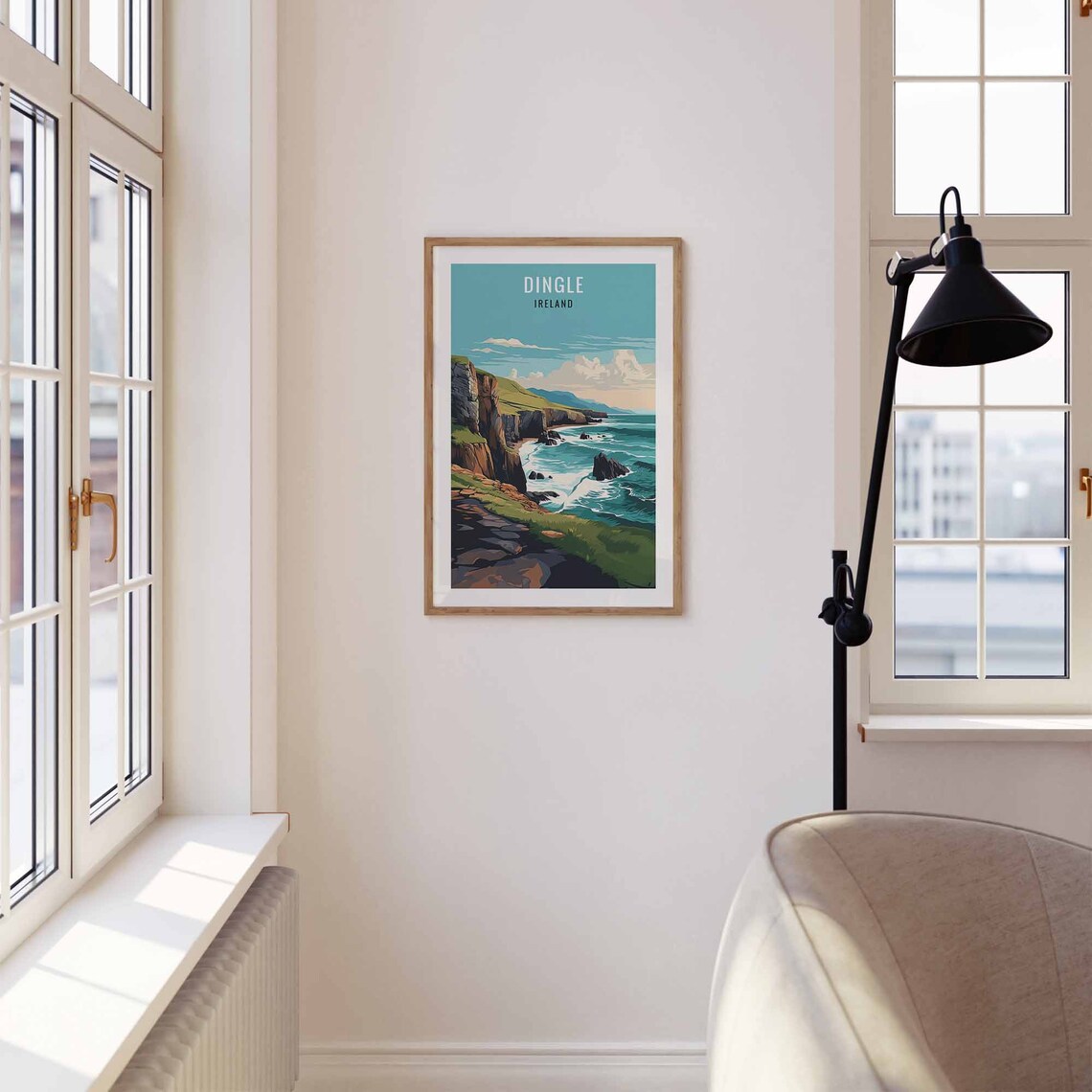 Dingle, County Kerry Travel Poster, Ireland Illustration - Image 3