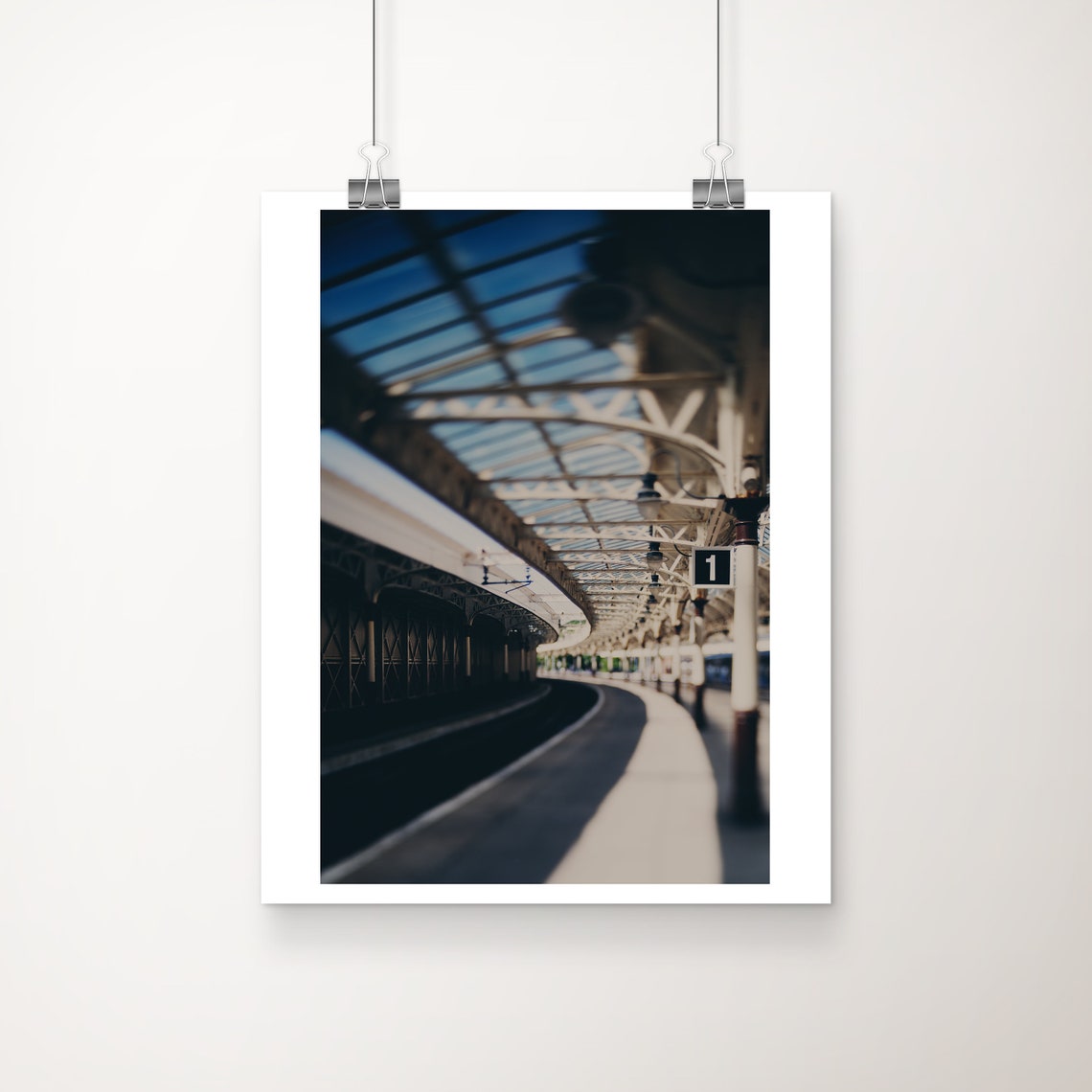 Wemyss Bay Railway Station Scotland Tilt Shift Platform One Poster
