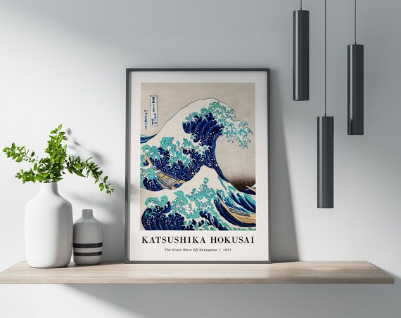 The Great Wave Off Kanagawa By Katsushika Hokusai Poster Wall Art Poster Print Wall Decor Japanese Art Ukiyo E Ocean Art
