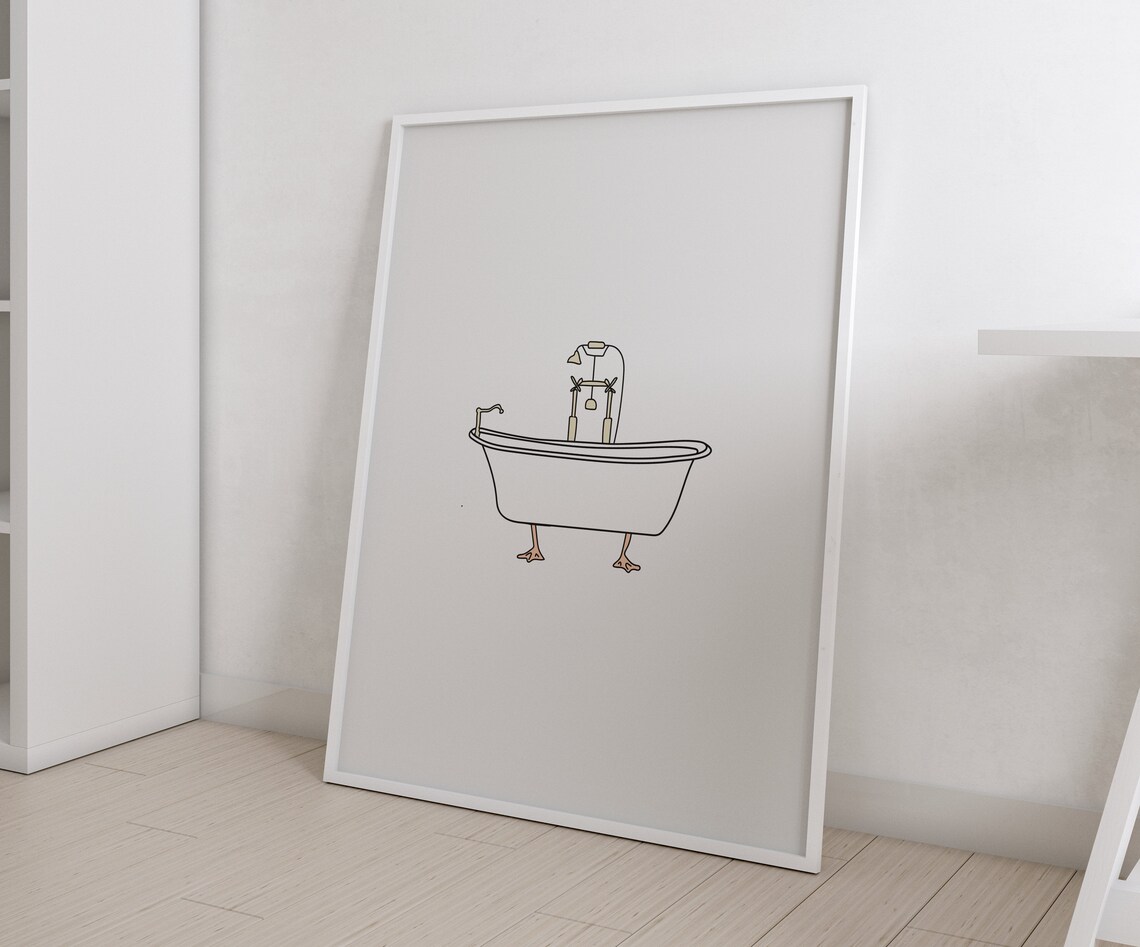 Ducktub Victorian Tub With Duck Feet Art Print