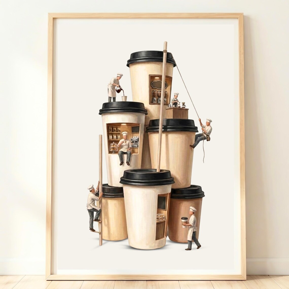 Coffee Shop Wall Art, Cafe Decor Art Print