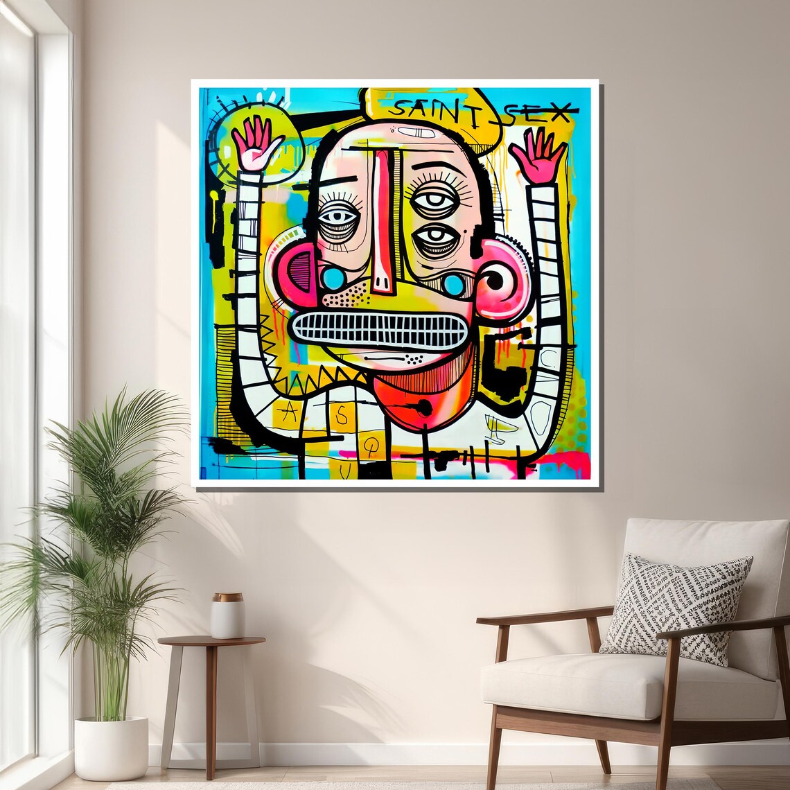 Colorful Abstract Street Art, Pop Art Print - Image 3