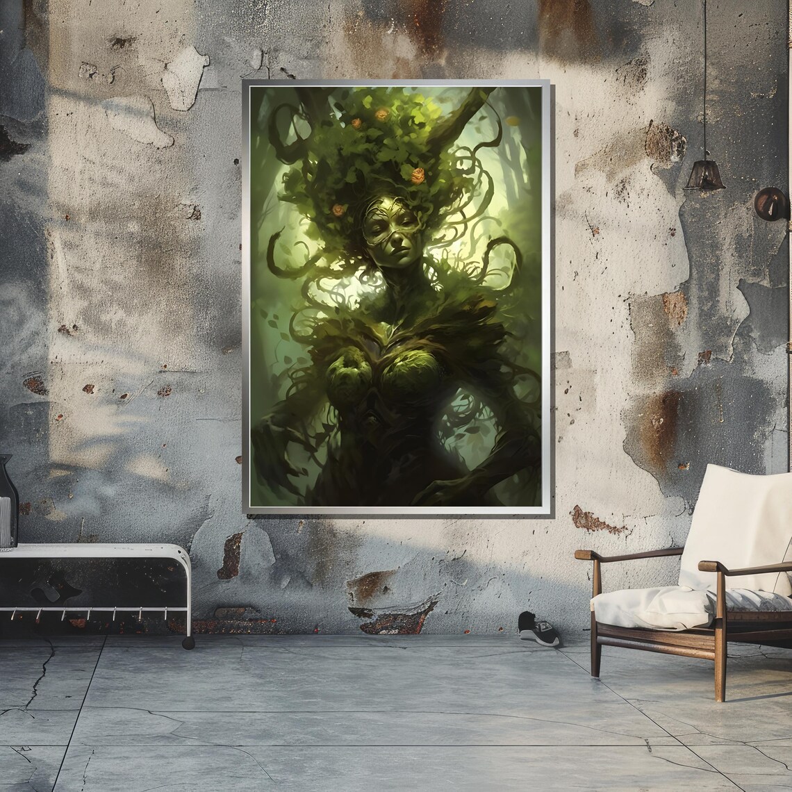 Fantasy Forest Spirit Art Print, Mystical Nature Goddess - Image 4