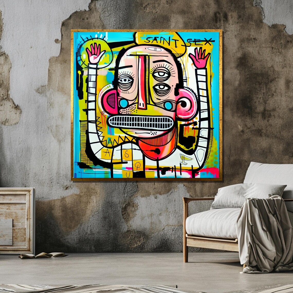Colorful Abstract Street Art, Pop Art Print - Image 6