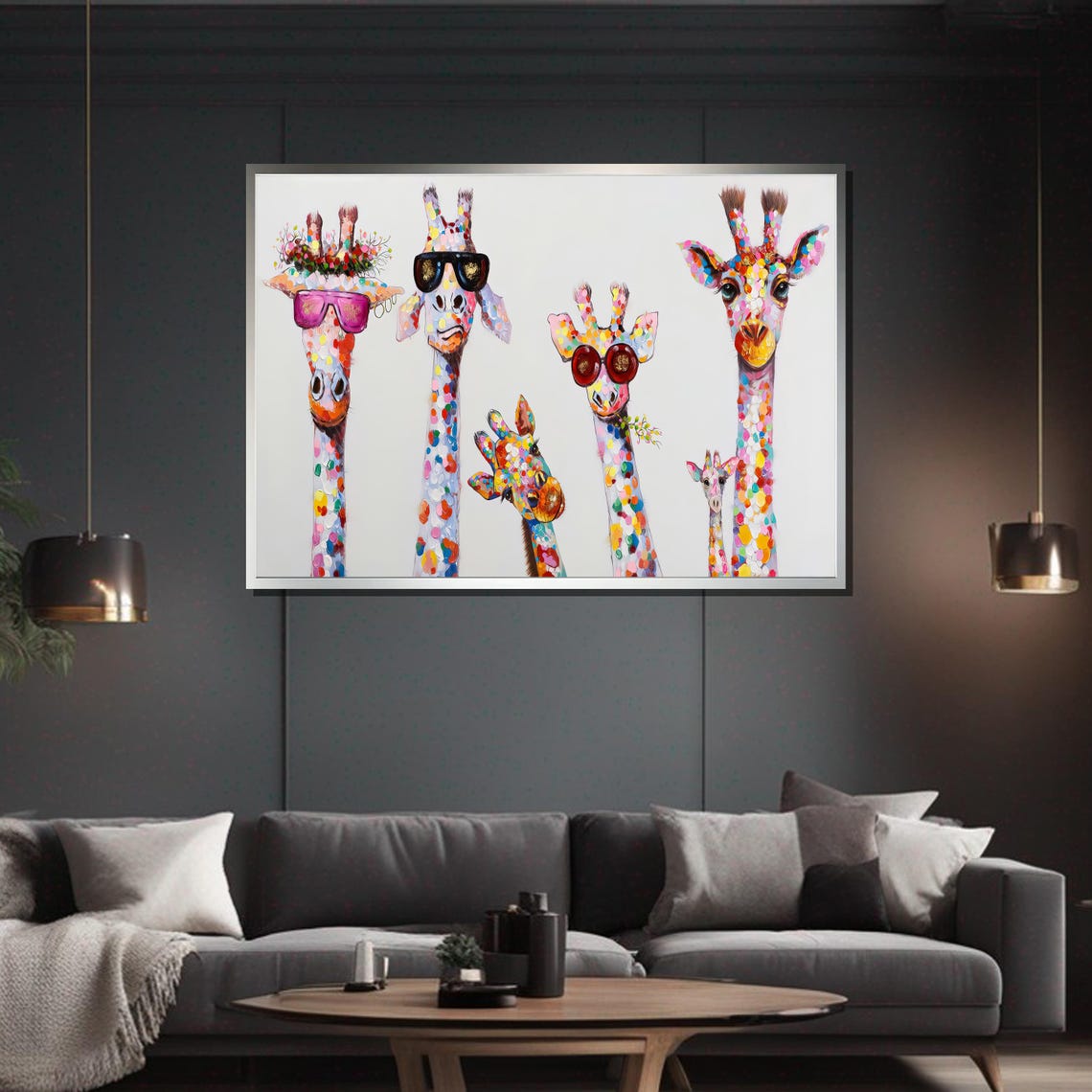 Colorful Giraffe Retro Travel Poster - Image 5