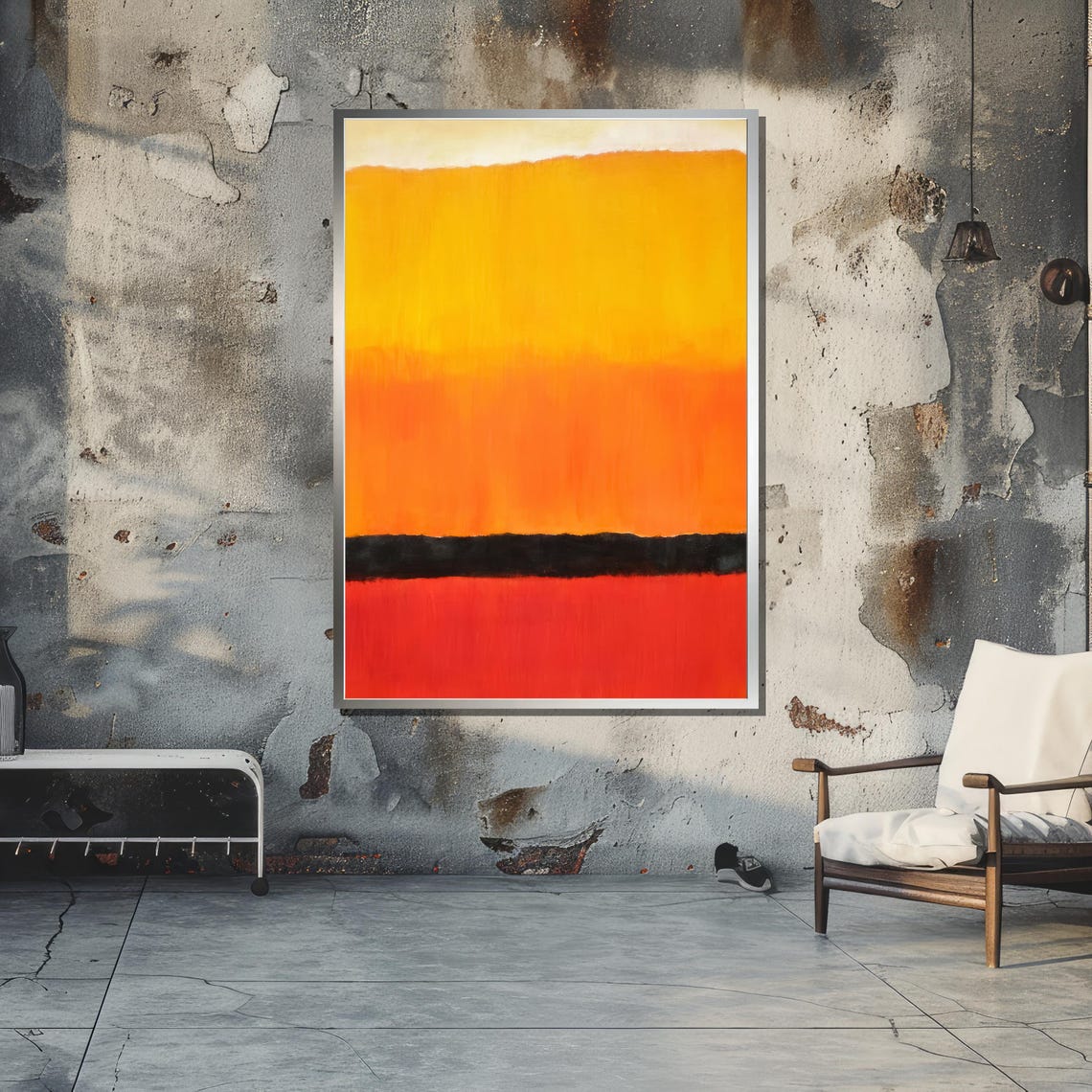 Mark Rothko Yellow Orange And Red, Abstract Art Print - Image 5