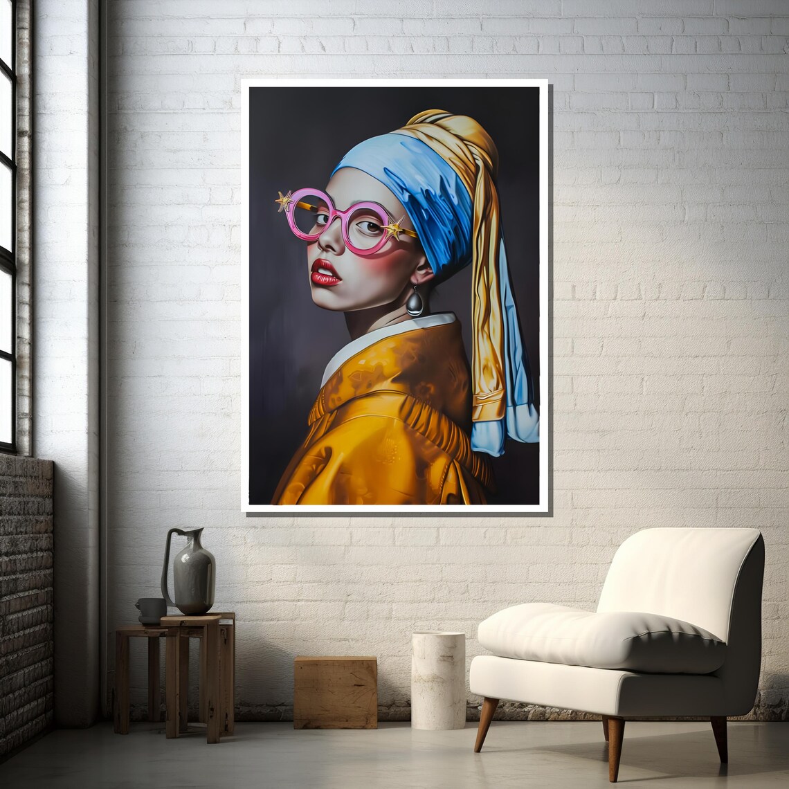 Girl With A Pearl Earring, Pop Art Twist - Image 3