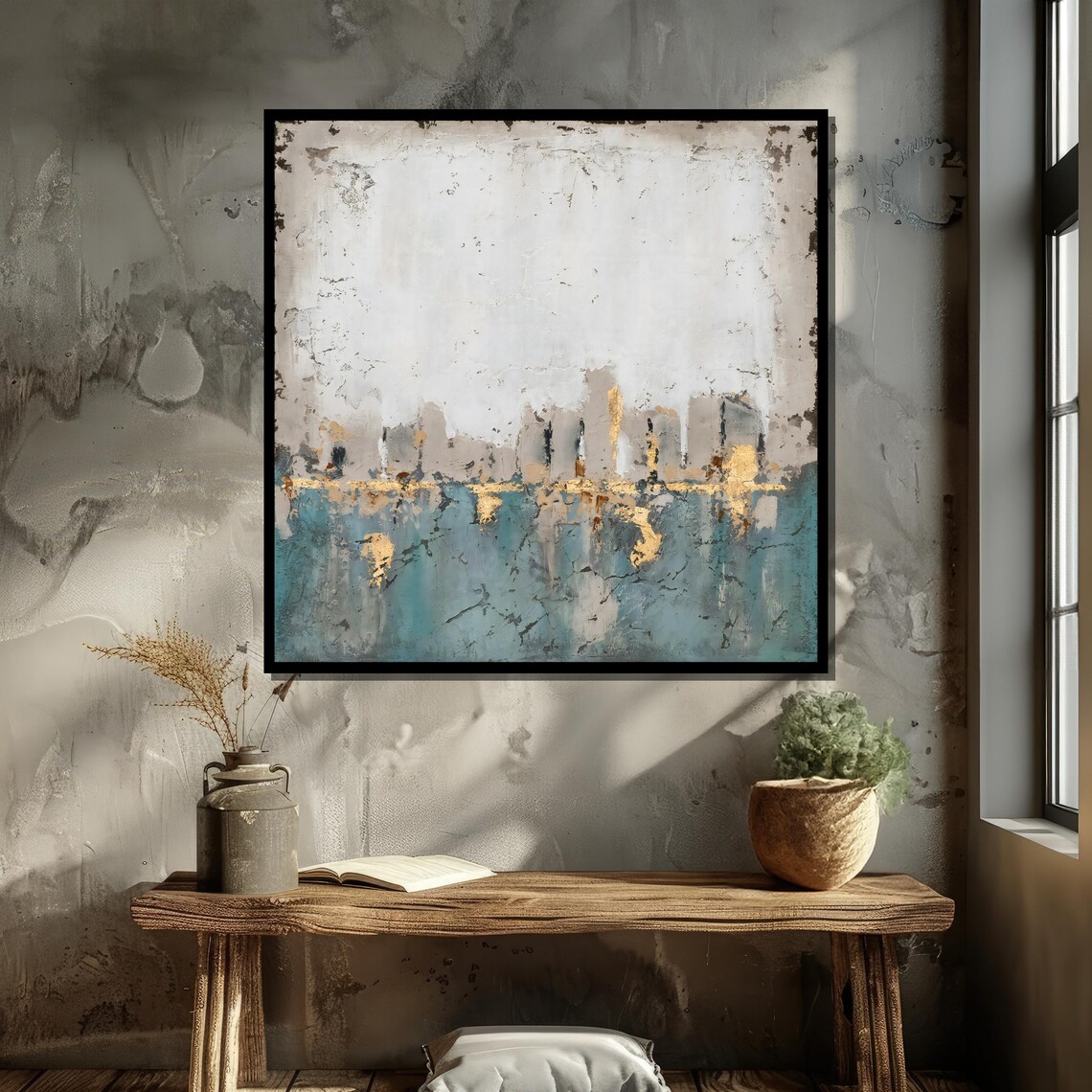 Abstract Skyline, Modern Cityscape Wall Art - Image 6