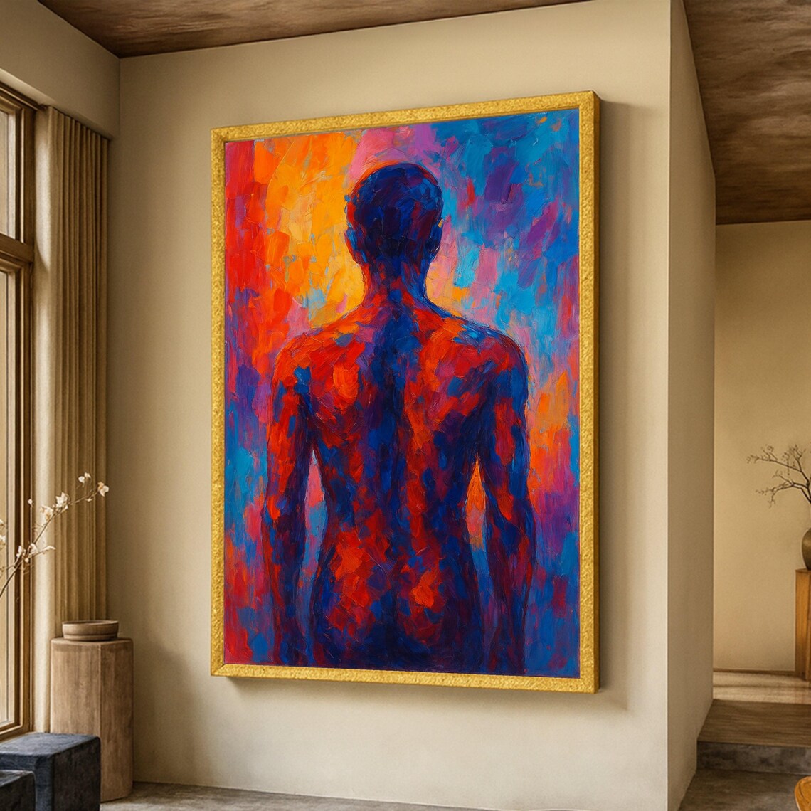 Abstract Human Silhouette, Modern Figurative Wall Art