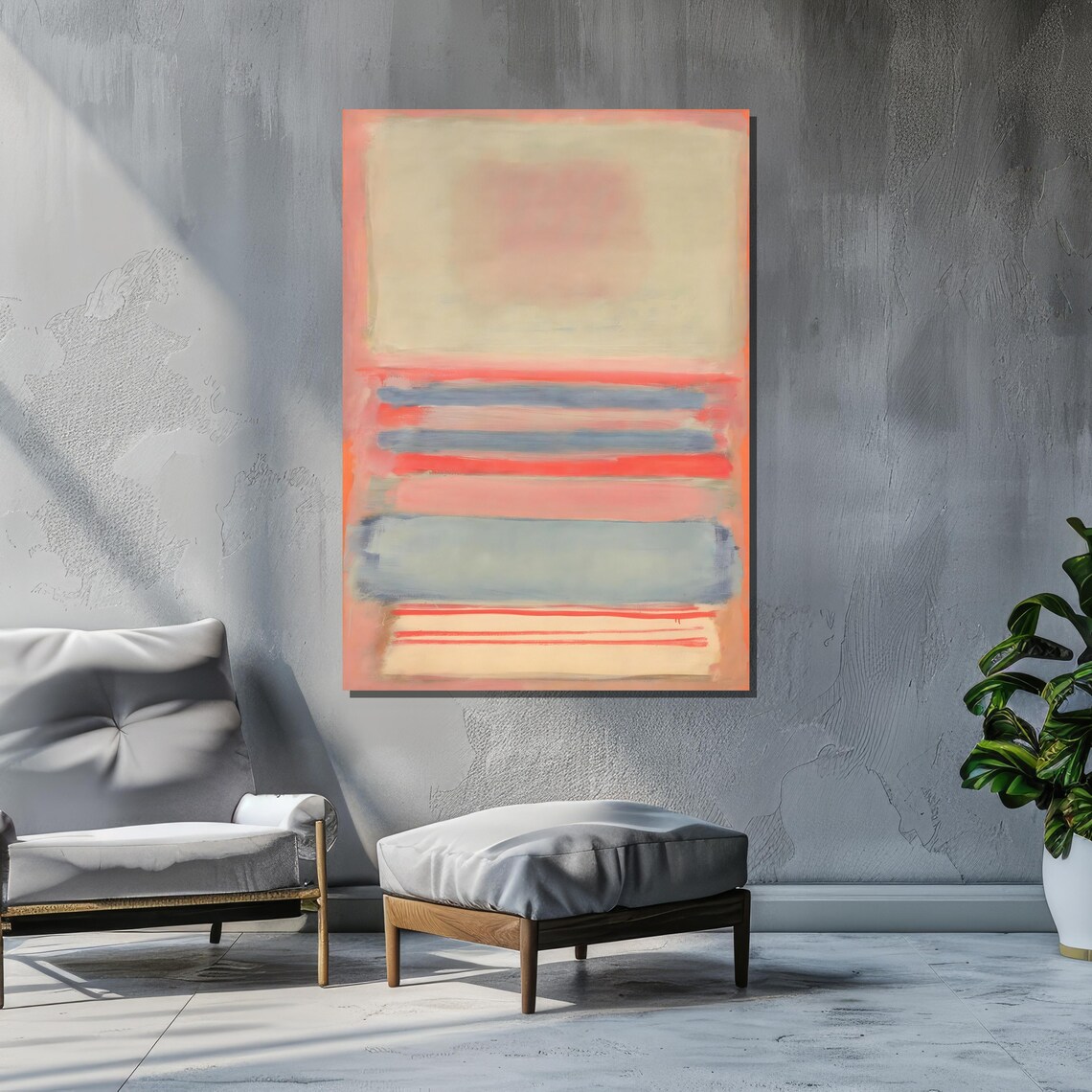 Abstract Color Field - Rothko-Style Pastels - Image 2