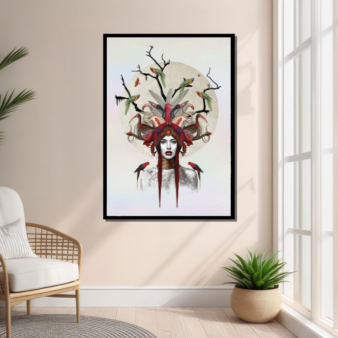 Keeper Of The Forest, Surreal Fantasy Portrait - Image 4