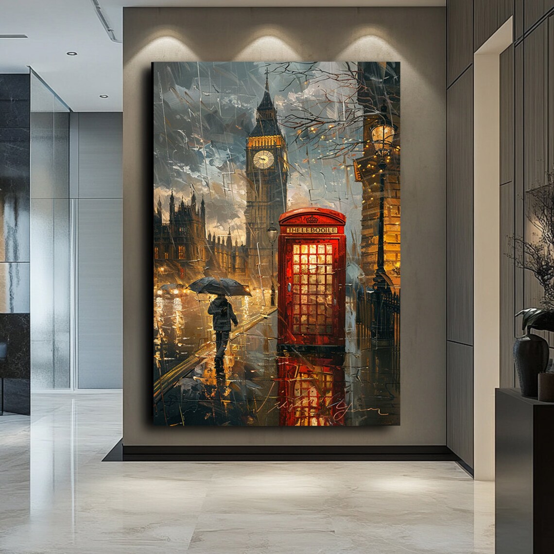 London City Abstract Landscape Art Print