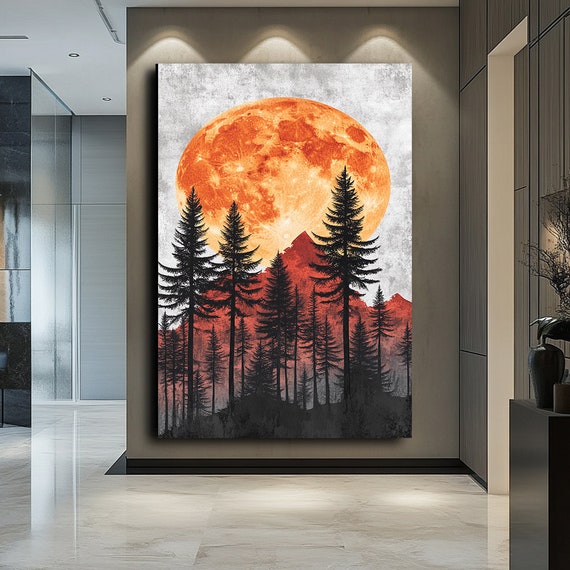 Sunrise Art Serene Morning Landscape Bright And Warm Sunrise Wall Decor