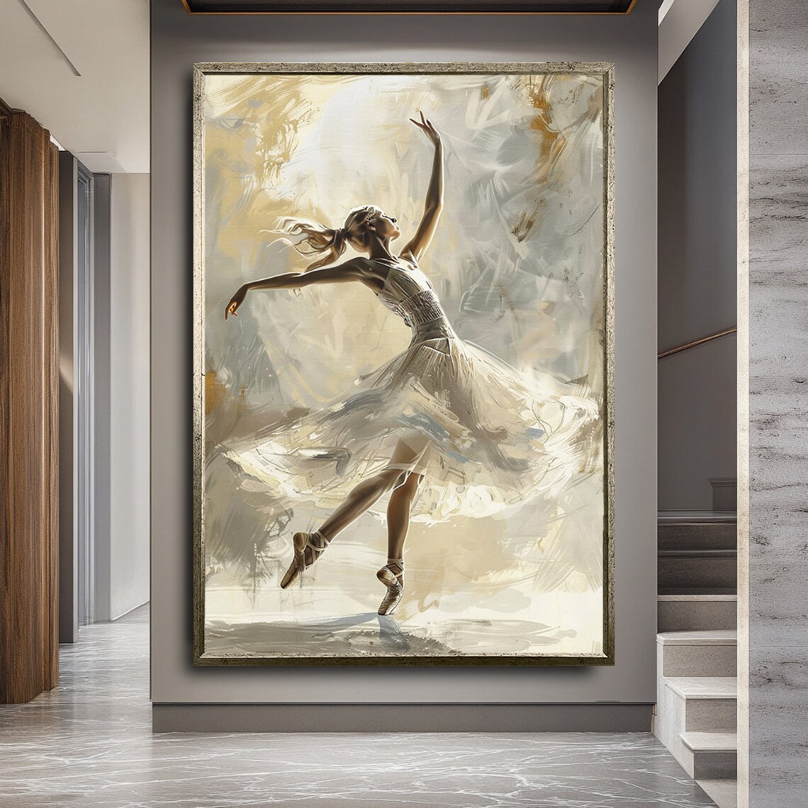 Ballerina Art Print, Elegant Ballet Dancer Decor - Image 3