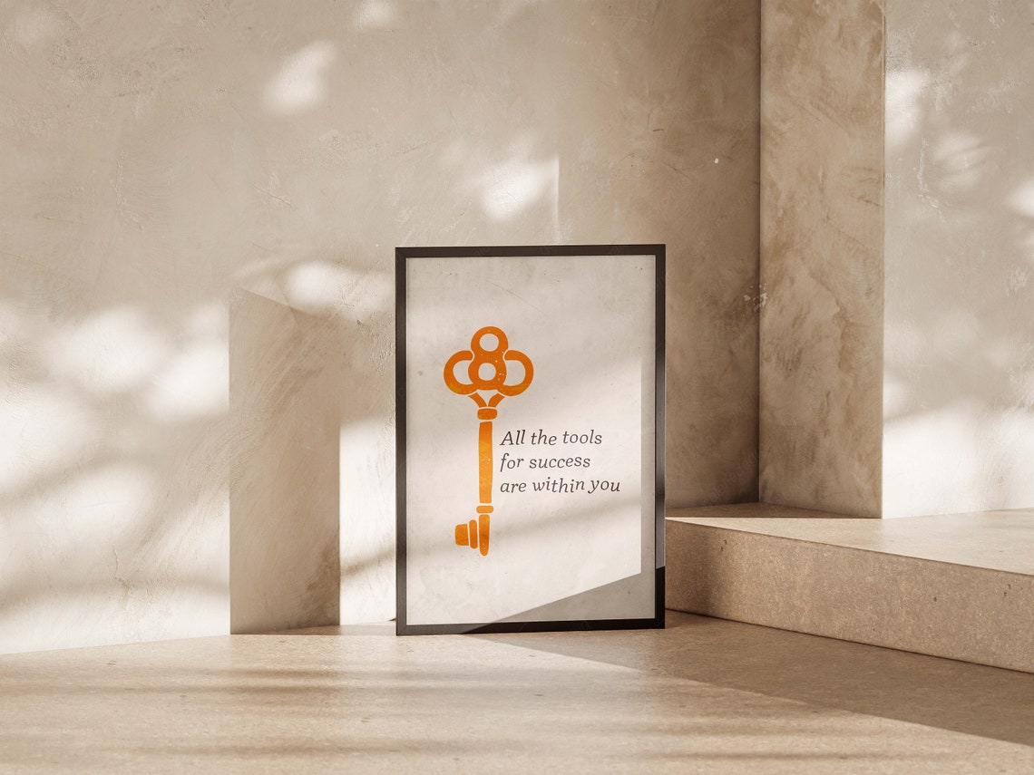 All The Tools For Success Are Within You Key Inspirational Poster - Image 4
