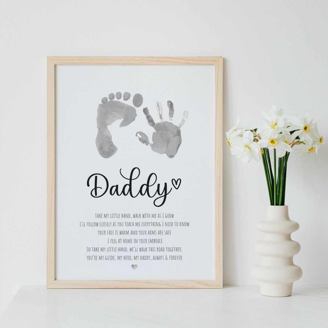 Daddy Handprint Poem, Father's Day Gift Print - Image 2
