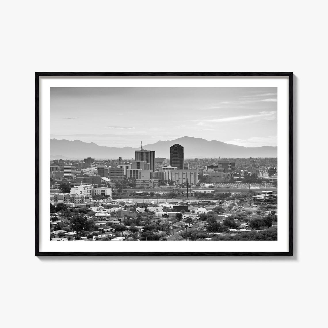 Tucson Black And White Travel Poster