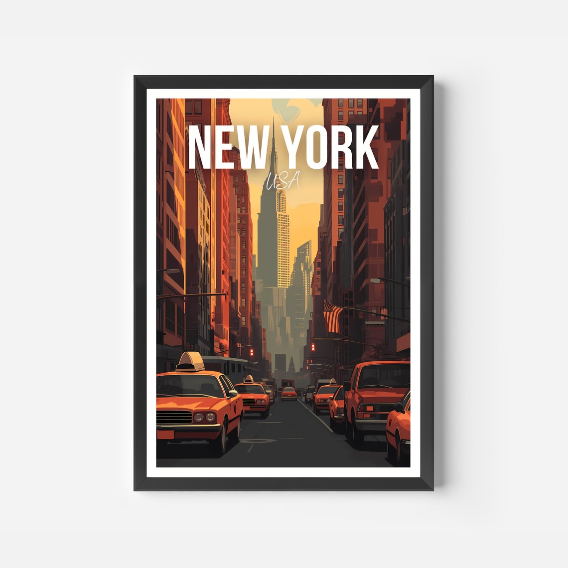 New York City Print New York Travel Poster Usa Travel Gift New York Usa Poster New York Gift - Image 2