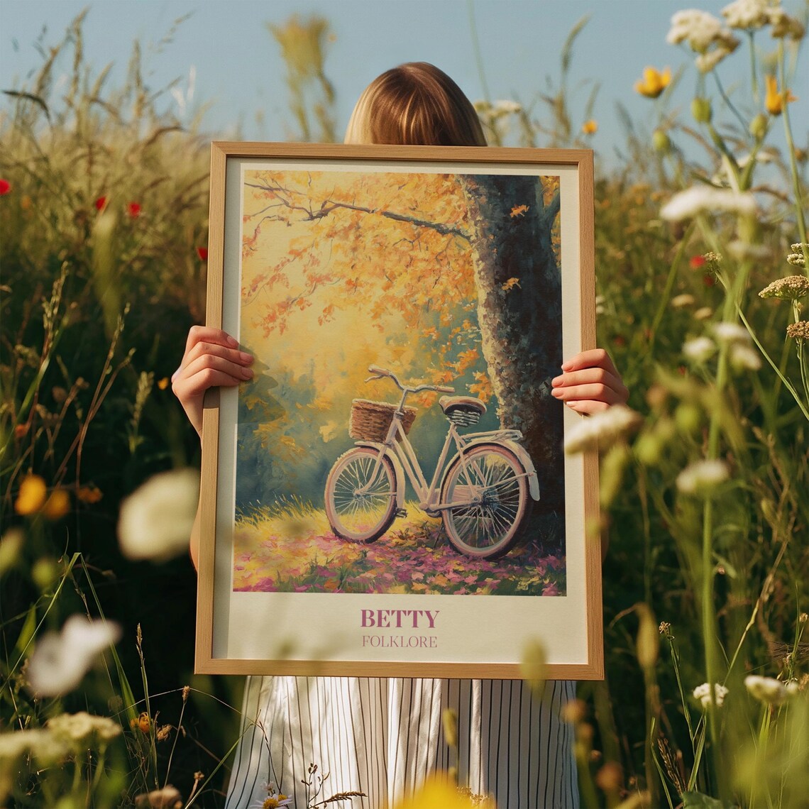 Betty Music Wall Art Print, Watercolour Bedroom Decor
