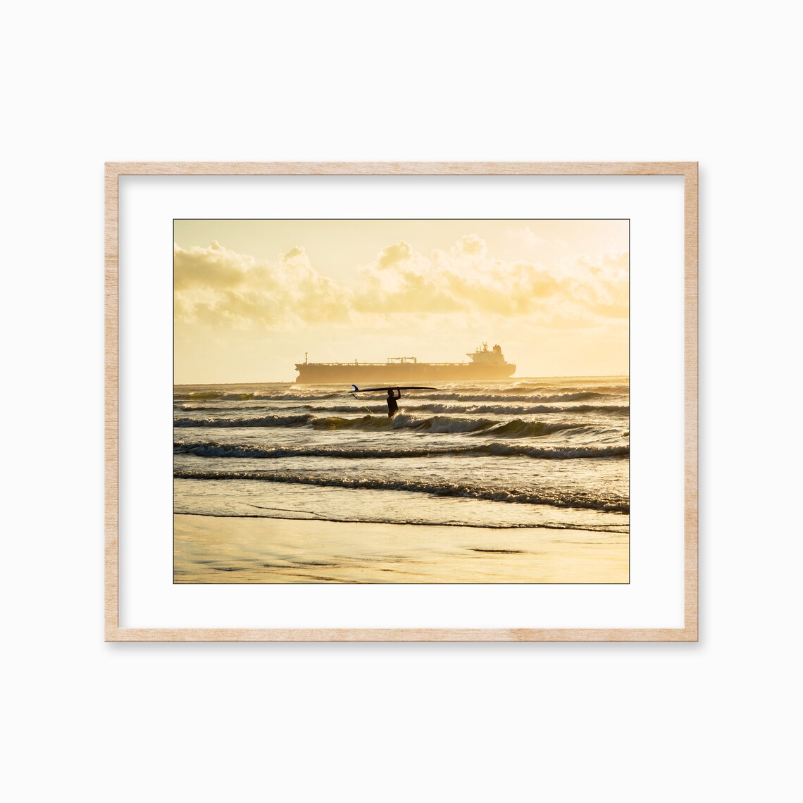 Surfer Print Art Print, Beach Decor For Guys