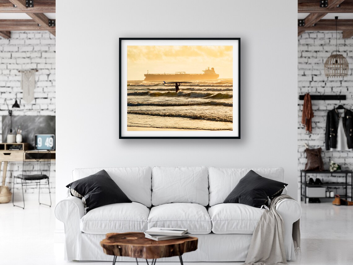 Surfer Print Art Print, Beach Decor For Guys - Image 3