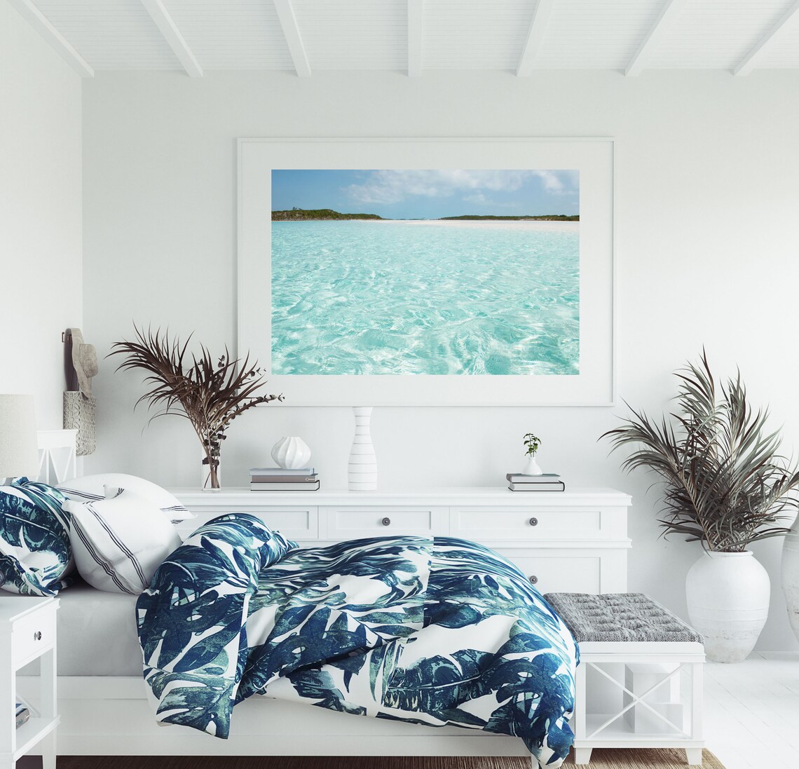 Beach Photography Ocean Water Poster, Coastal Decor