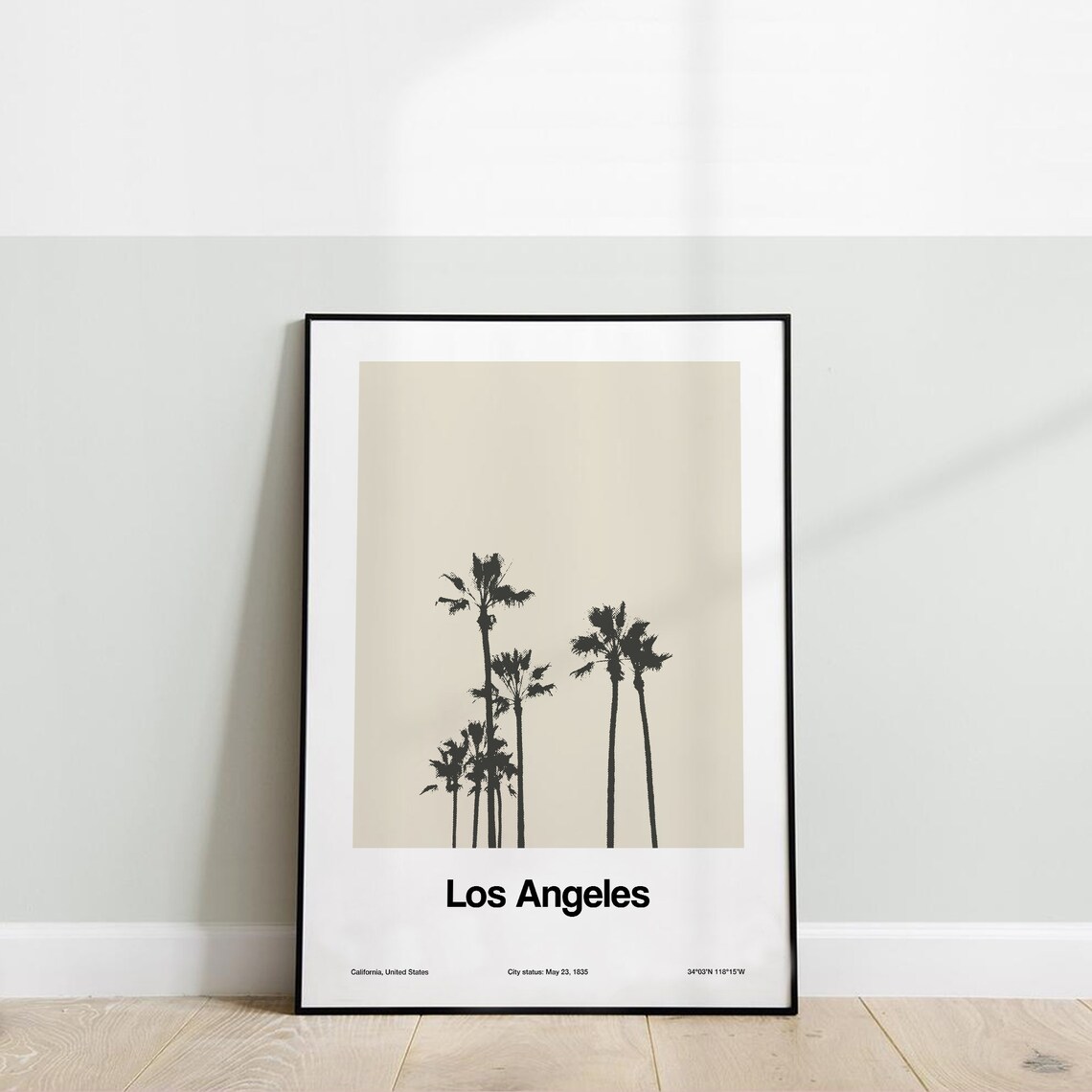 Los Angeles Palm Trees, Hollywood Minimalist Poster - Image 3