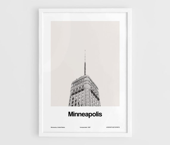 Minneapolis Foshay Tower, Minimalist Travel Poster
