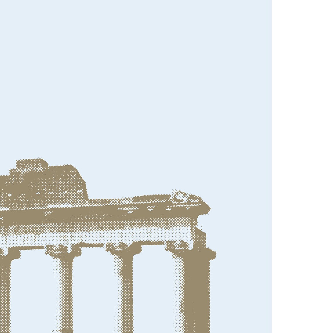 Rome Minimalist Travel Poster, Colosseum and Forum - Image 3