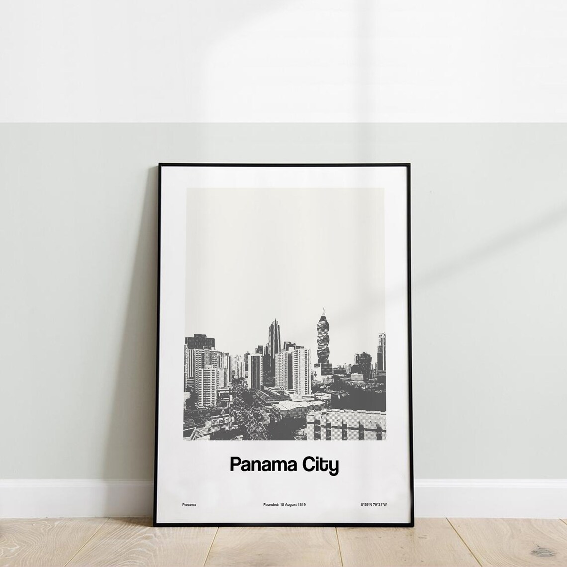 Panama City Skyline, Minimalist Travel Poster - Image 2