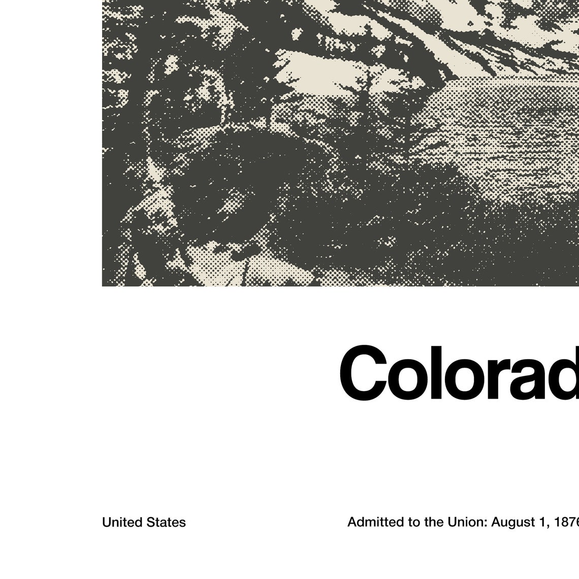Colorado Lake Print, Minimalist Mountain Art Print - Image 2