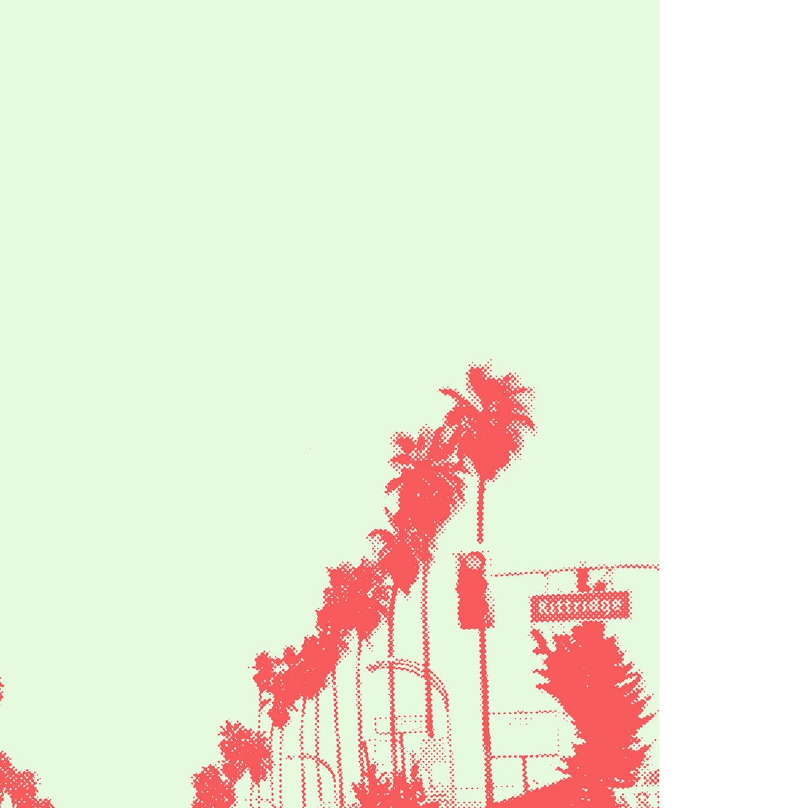 Custom Los Angeles Palms Skyline, Minimalist Art Print - Image 2