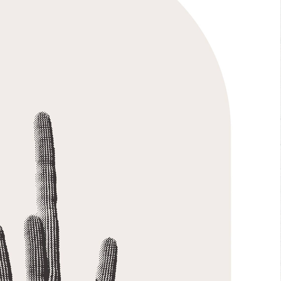 Arizona Saguaro National Park, Minimalist Art Print - Image 3