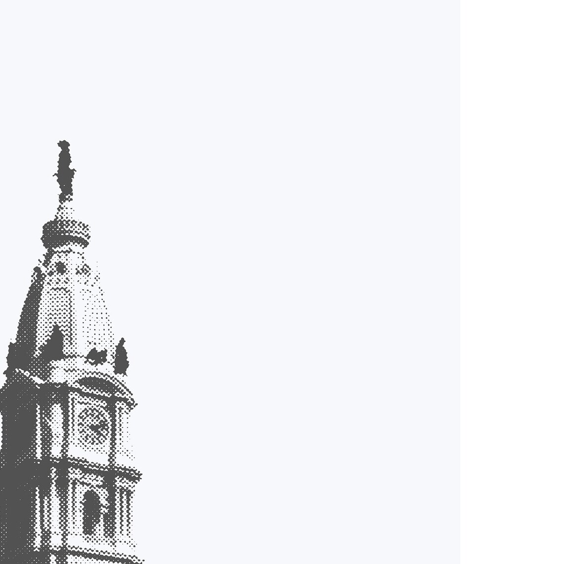 Philadelphia City Hall Minimalist City Art Print - Image 3