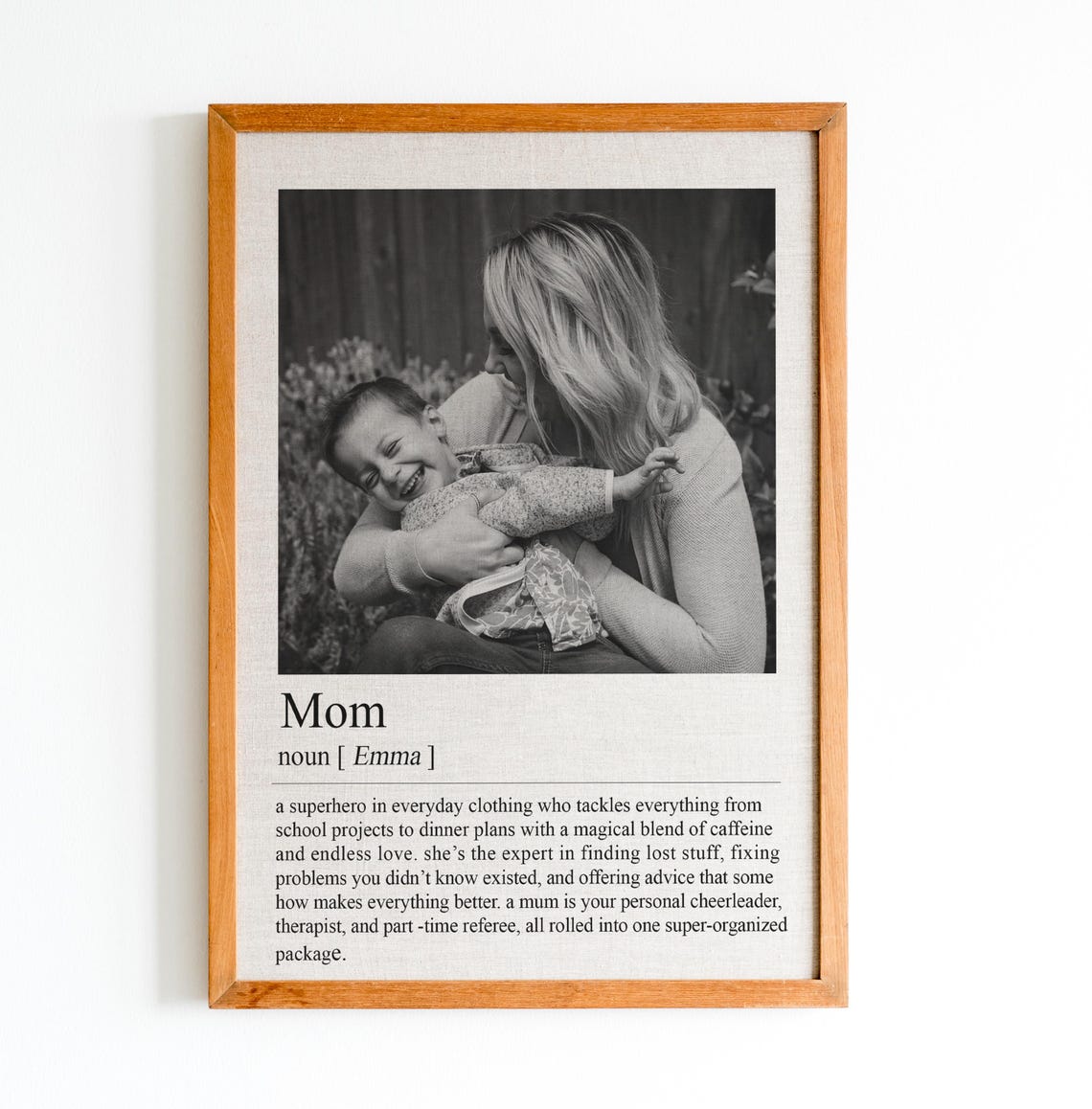 Personalized Mom Definition Print Wall Art Print Gift For Mom Mom Print Definition Print Mom Quote Print Birthday Gift Mom Gift