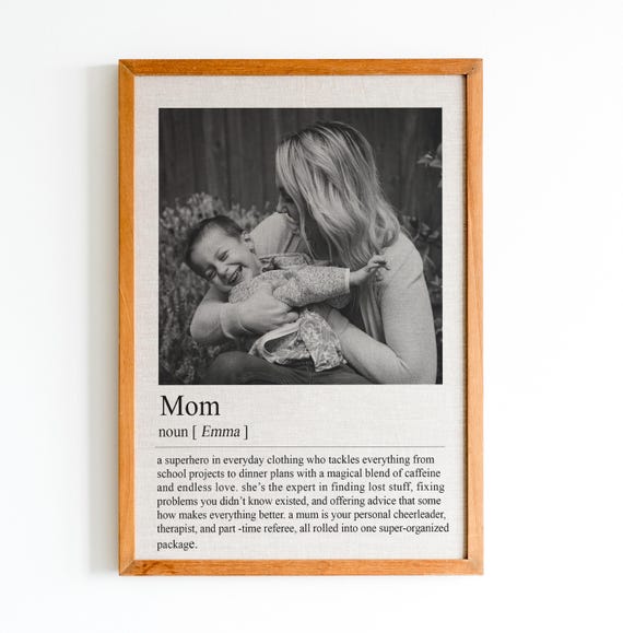Personalized Mom Definition Print Wall Art Print Gift For Mom Mom Print Definition Print Mom Quote Print Birthday Gift Mom Gift